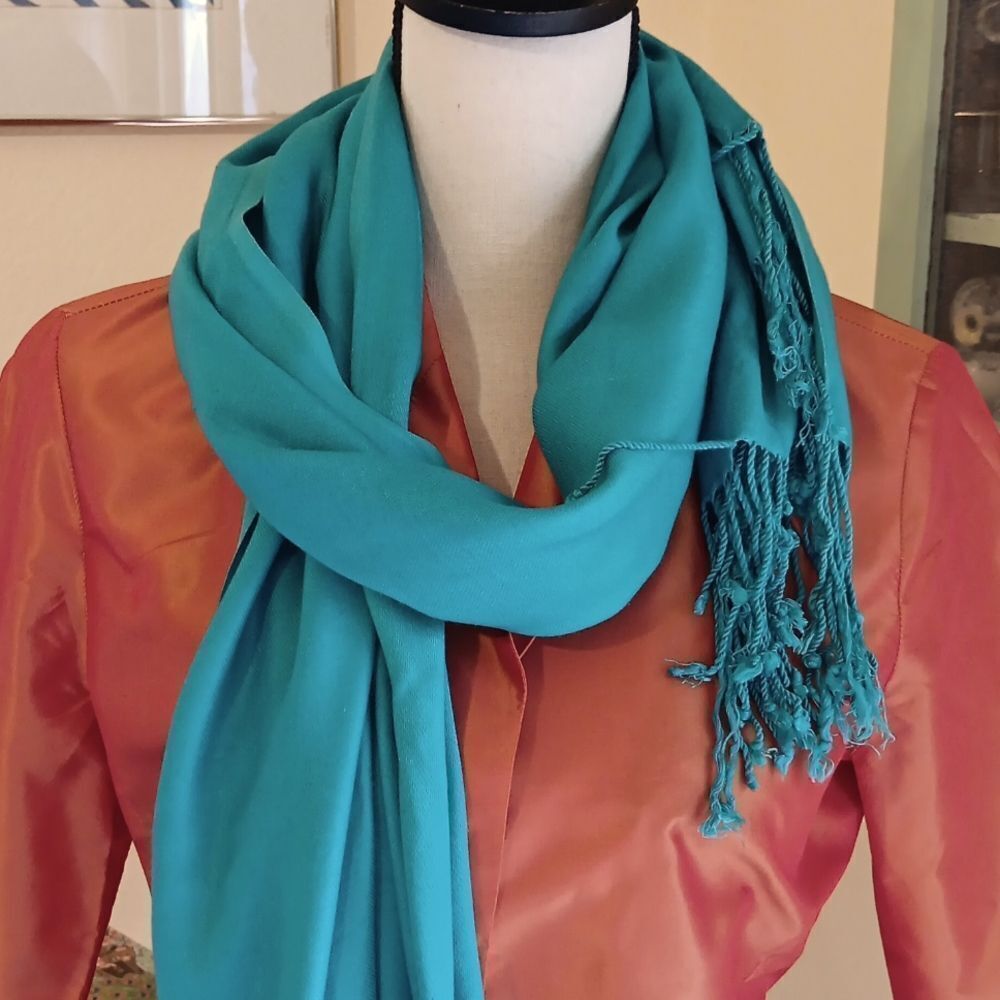 Jones New York Blue Scarf Elegant Accessories